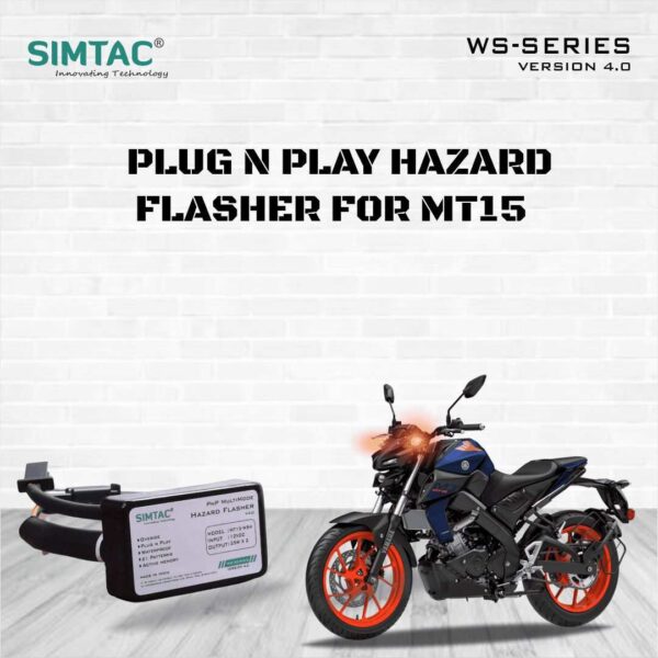 Yamaha | MT-15 | Compatible | Simtac | PNP Hazard Flasher / Adapter / Module | MT15-WS4