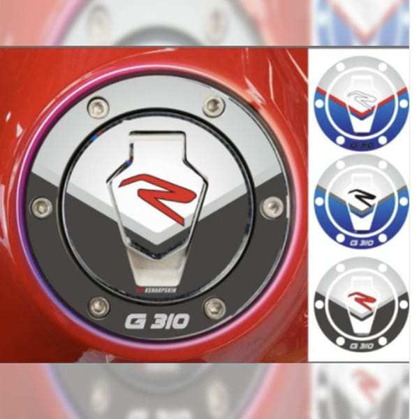 Second image of BMW G310R ACCESSORIES TANK PAD FUEL PAD SET 3D GAS CAP FILLER PROTECTION PAD