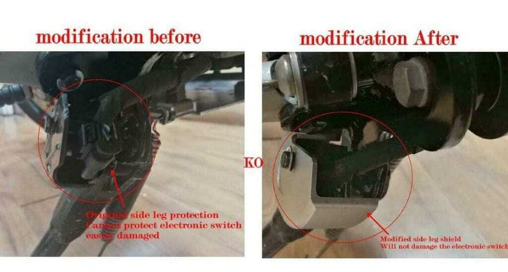Second image of BMW ACCESSORIES INDIA G310GS G310R SIDE STAND SWITCH PROTECTION COVER FOR BMW G310GS G310R
