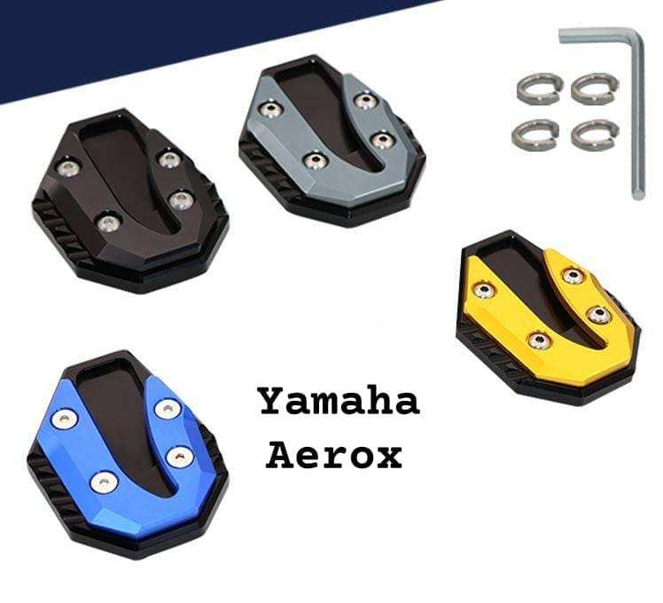 YAMAHA AEROX ACCESORIES INDIA YAMAHA AEROX SIDE STAND EXTENDER 2021 2022 2023 2024 ( BLUE )