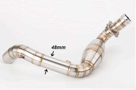 Second image of BMW BMW ACCESSORIES INDIA G310GS G310R 51mm STAINLESS STEEL SILENCER EXHAUST BEND PIPE BMW G310GS G310R