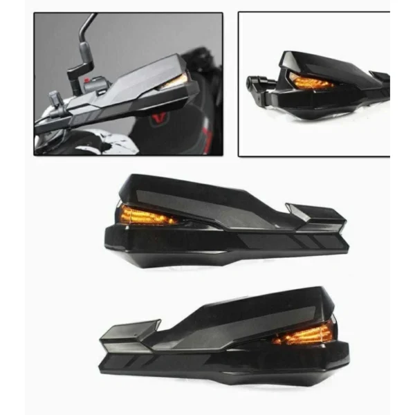 Second image of UNIVERSAL HAND GUARD WITH DRL INDICATORS FOR ALL BIKES - BMW G310GS G310R -BMW G310 RR - TVS APACHE RR 310