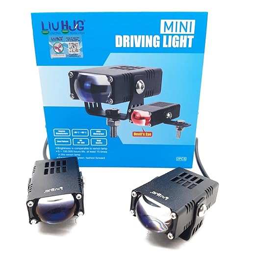 LIU HJG 90w Dual-Color Fog Light with Yellow, White, Red Devil Eye