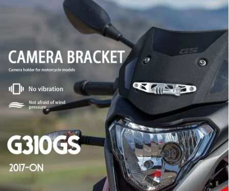 Motorcycle Holder Cam for GoPro Camera Driving Recorder Bracket Front Camera Mount CamRack For BMW G310GS G 310 GS 2017-Up