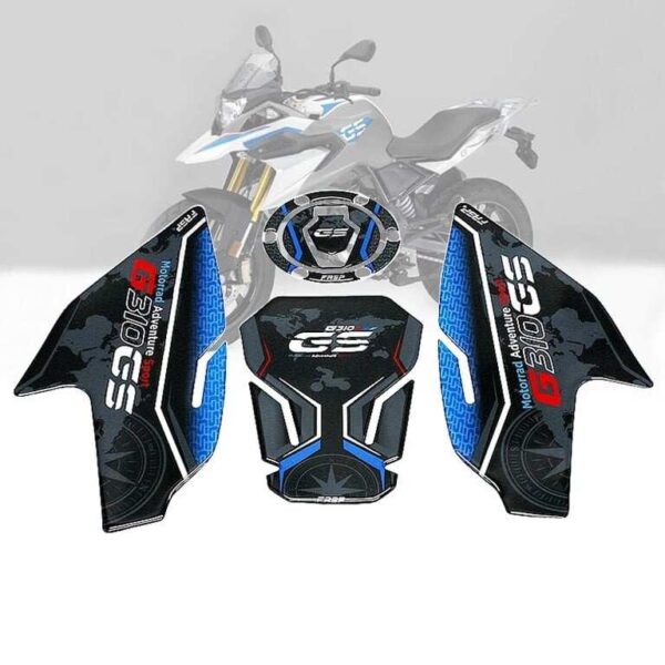 BMW ACCESSORIES INDIA G310GS ACCESSORIES 3D TANK PAD FUEL PAD SET GAS CAP FILLER PROTECTION PAD