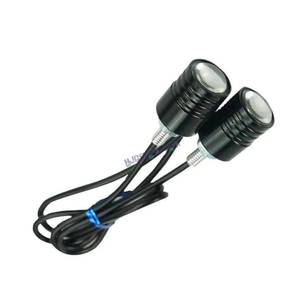 HJG AMBER Yellow Strobe Light with Flashing Handle Light AMBER Universal for Motorcycle, Car, SUV Set of 2 Strob Light HJG, AMBER)