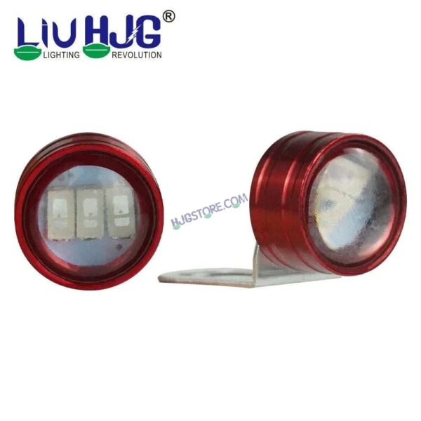 Second image of HJG Red Strobe Light with Flashing Handle Light Red & Blue Universal for Motorcycle, Car, SUV Set of 2 Strob Light HJG, Red