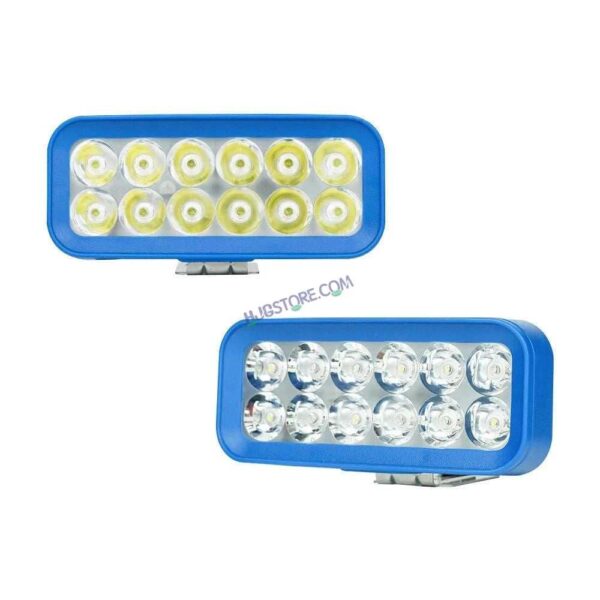 HJG 12 LED Rectangle Foglight Foglamp 3 Colour White, Warm White, Yellow HJG Foglight HJG Car Accessories Led Headlights Mini Driving Lights Led Fog Lights For Motorcycle Lights, Set of 2
