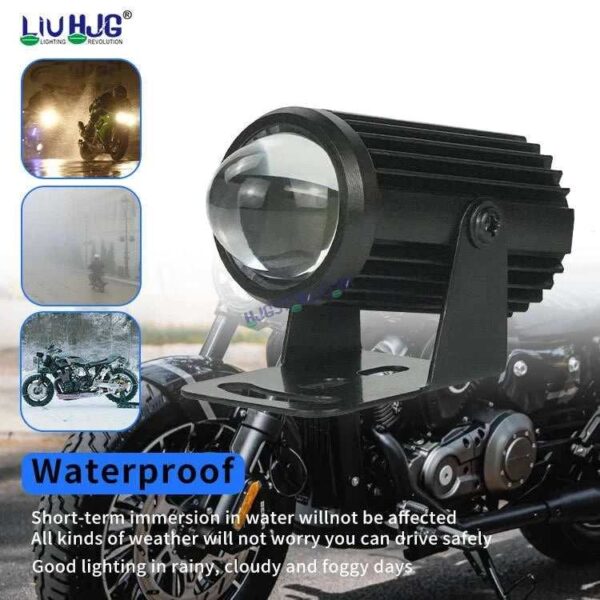 Second image of HJG Mini Drive Devil Metal Spot Light with Red DRL, White, Yellow Light Car Motorcycle Truck Off Road 20w Spot Fog Lights Driving Spotlight HJG Original Spot Light Fog light Devil Mini Drive, Pack of 1