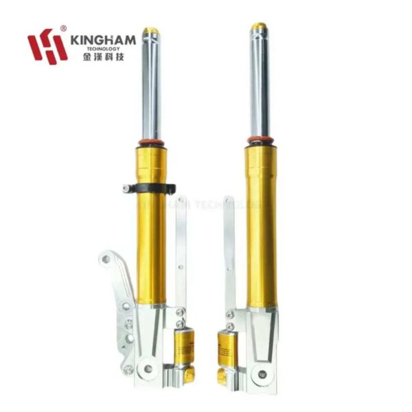 Second image of YAMAHA AEROX ACCESSORIES INDIA YAMAHA AEROX UPSIDE DOWN FORK ASSEMBLY GOLDEN