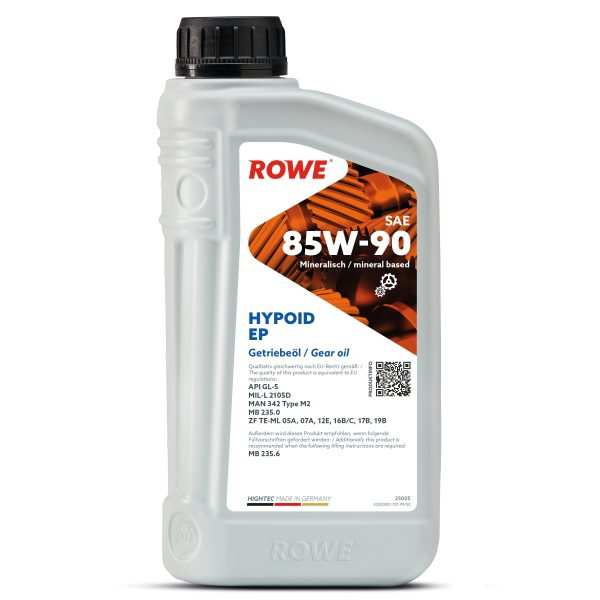 Rowe Gear Oil Hightec Hypoid Ep SAE 85W-90-25005-0010-99