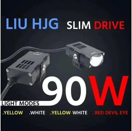 Second image of LIU HJG 90w Dual-Color Fog Light with Yellow, White, Red Devil Eye
