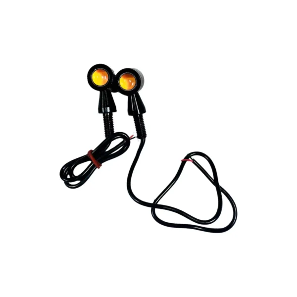 Universal Mini Metal Bullet Turn Signals Motorcycle LED Blinkers Lights