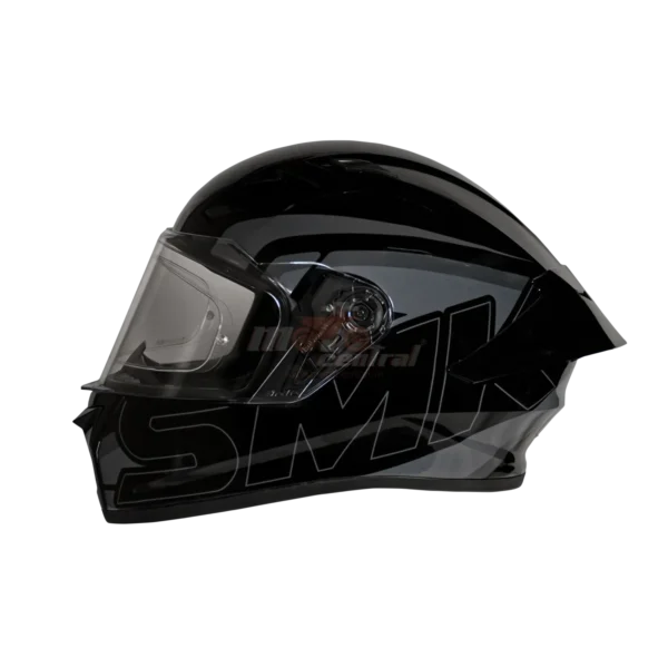 SMK Stellar Sports Stage Gloss Black Grey (GL262) Helmet