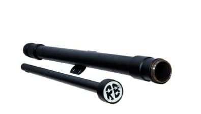 Bullet Leg Guard Single Rod with Heavy Open Baseball Bat for Classic Reborn 350 (Black)