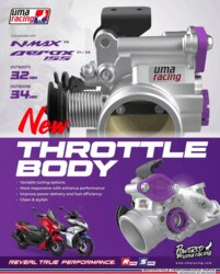 UMA RACING THROTTLE BODY AEROX 155 ( 02TB0017 32MM )