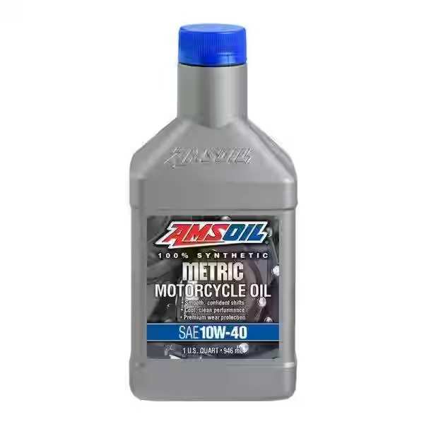 AMSOIL 100% SYNTHETIC METRIC MOTORCUCLE OIL SAE 10W-40 MCFQT