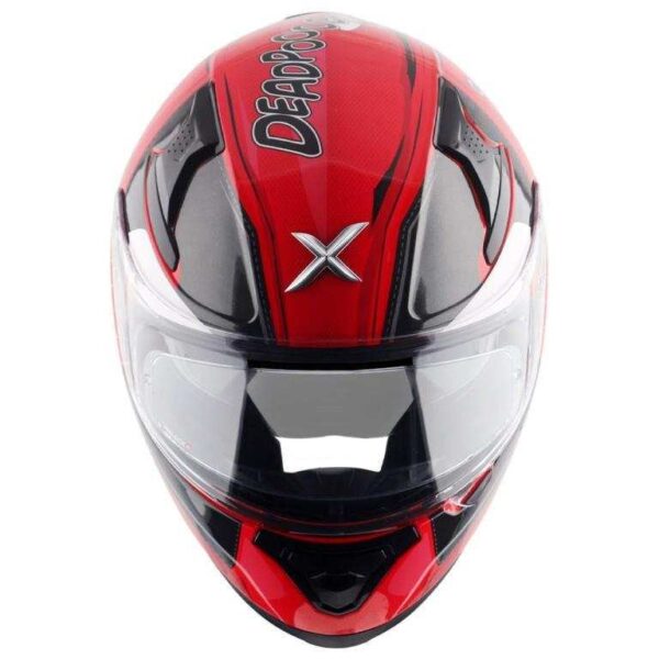 Second image of Axor Apex Marvel Deadpool Helmet – Red Black