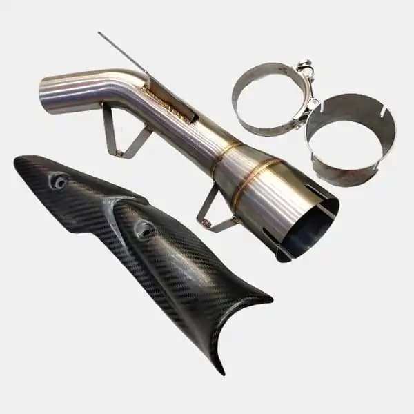 Second image of D Cat Bend Pipe With Carbon Fibre Cover Kawasaki Z900 BS4
