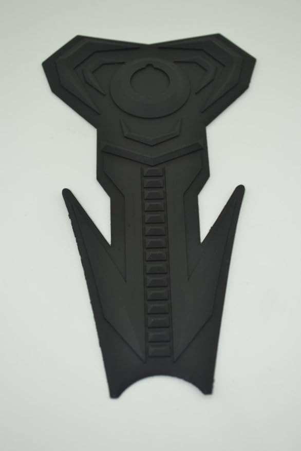 Motorcycle Tank Gas Protector Pad Sticker 3D Fiber Rubber Decal (YG016-Black) Fit For Aprilia RSV MILLE R 1999 2000 2001 2002 2003
