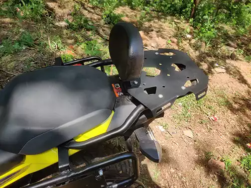 Top Rack with Plate and Backrest for Suzuki V-Strom SX 250