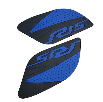 Second image of YAMAHA R15 TRACTION PAD FOR R15V3, R15M AND R15V4 (blue) Bike Tank Pad