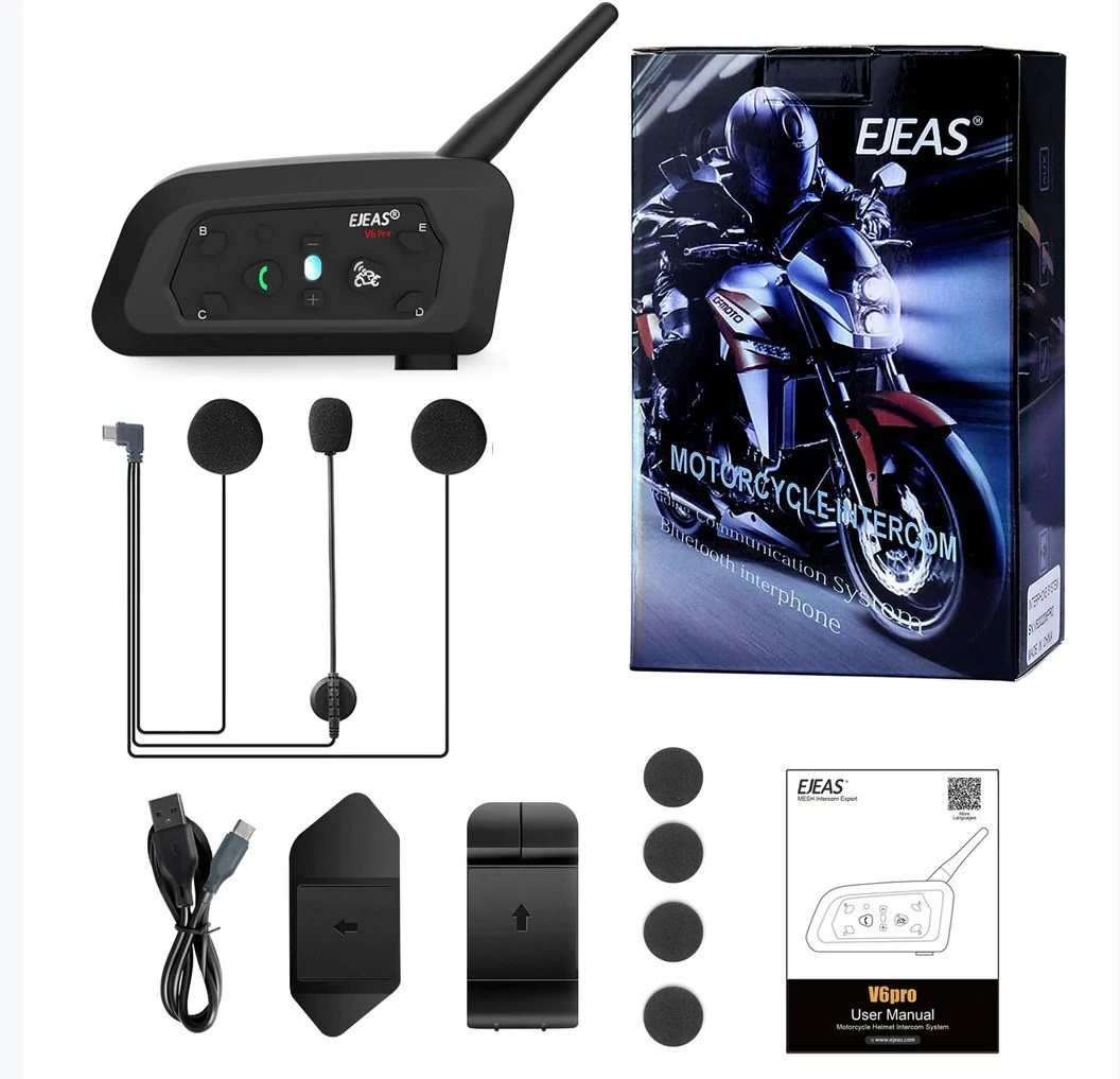 EJEAS Vnetphone V6 Motorcycle Bluetooth Intercom Headset