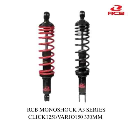 RCB MONOSHOCK A3 SERIES CLICK125I/VARIO150 01M0350 330MM (01M0350R RED, NTORQ 125/BURGMAN)