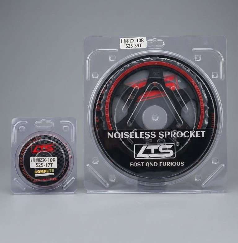 LTS Noiseless Chain Sprocket Kit for Kawasaki ZX10R | 525 Pitch | Performance Upgrade
