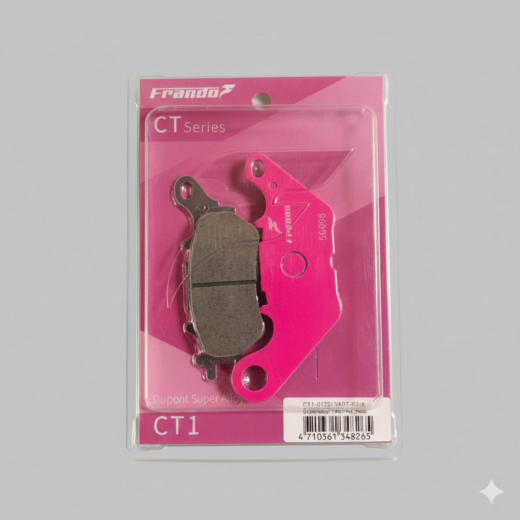  YAMAHA  MT250  BRAKE PADS BY FRANDO [CT1 Dupont]  SD-290  Year 16  -Rear [CT1-0122] MT-25 (B042) 