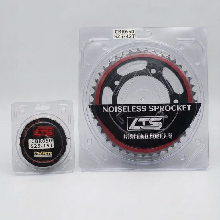 LTS Noiseless Chain Sprocket Kit for Honda CBR 650F & 650R | 525 Pitch | Premium Quality