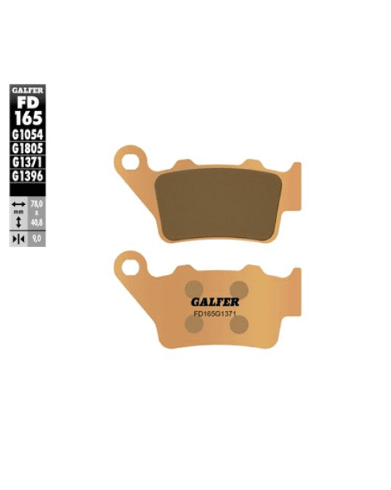 Sintered Street Rear Brake Pads- FD165G1371 - Galfer