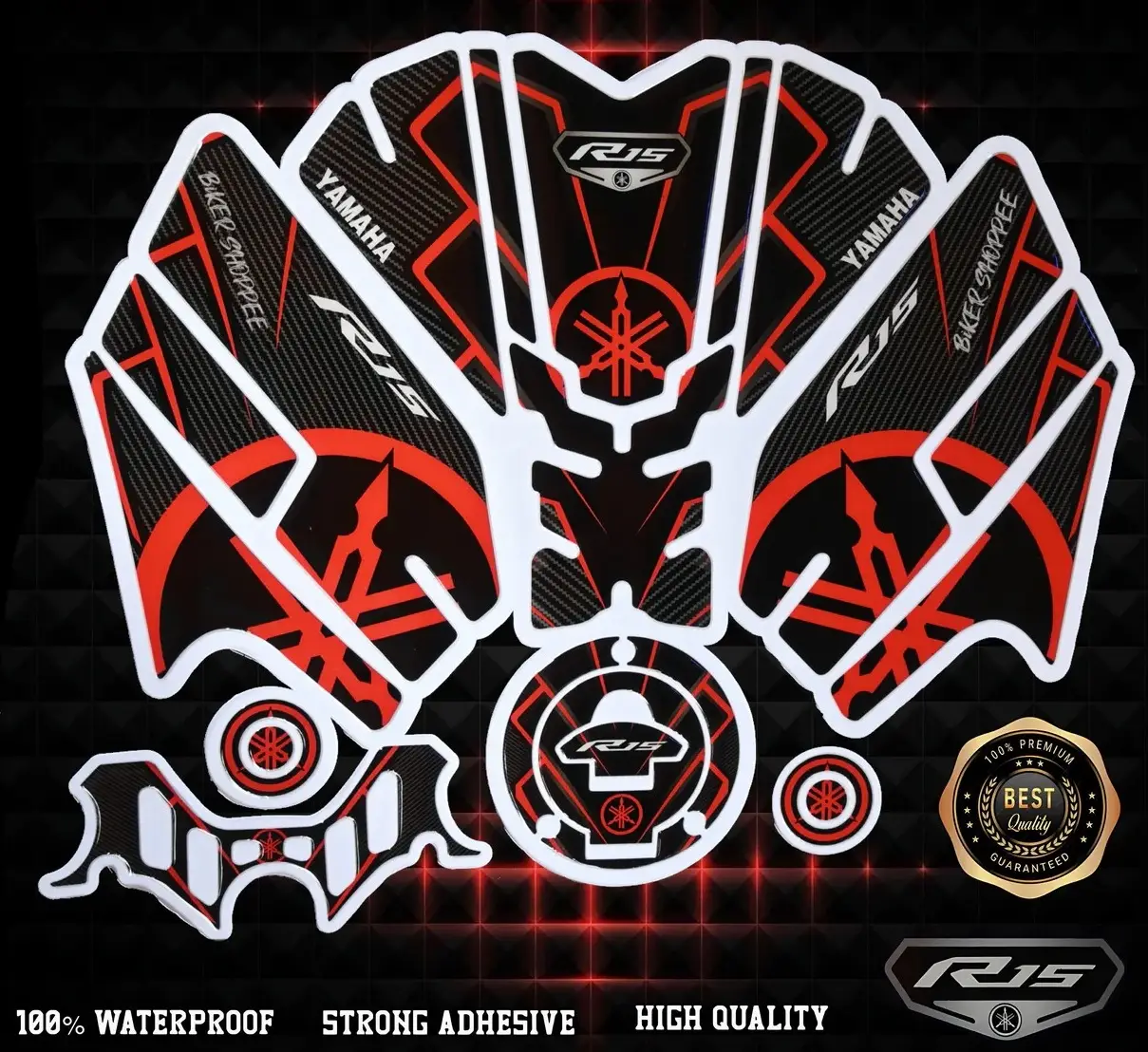 R15V4 FULL TANK PAD FULL COMBO STICKER