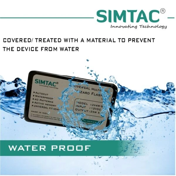 Second image of Simtac universal multimode hazard flasher (UV4W-SL6)