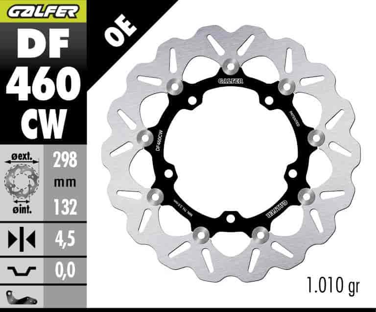 GALFER DF460CW DISC W FLOATING (C, ALU,) 298X4,5MM FOR YAMAHA R3