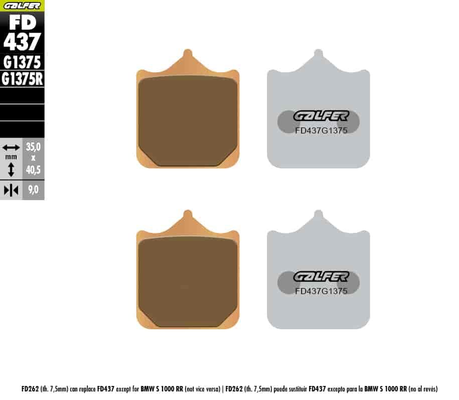 Second image of Sintered Brake Pads - Galfer FD214G1371