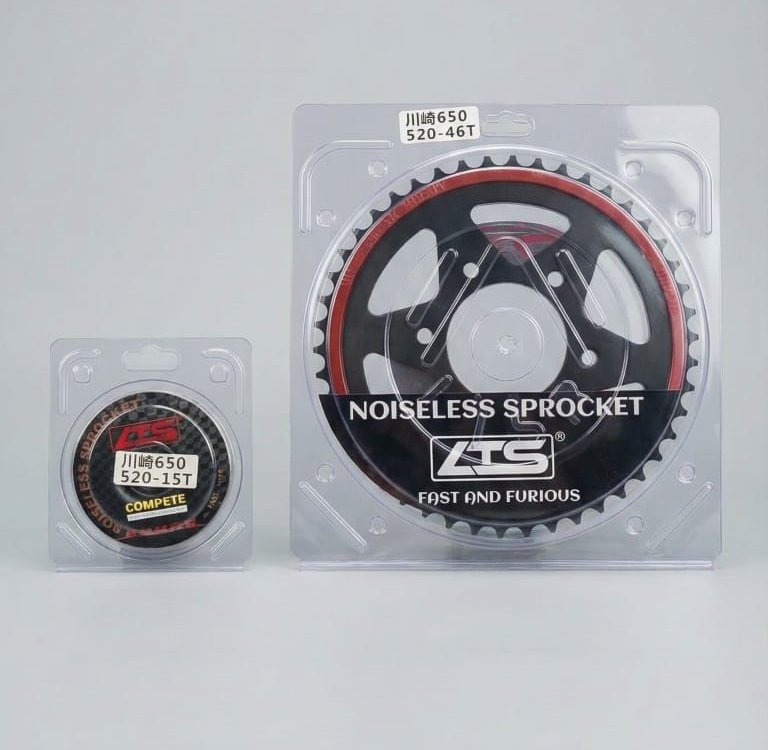 LTS Noiseless Chain Sprocket Kit for Kawasaki Ninja 650 | 520 Pitch | OEM Fit