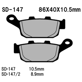 Second image of  HONDA  NT400  Bros BRAKE PADS BY FRANDO[CT1 Dupont] SD-147 & SD-147/2 88-90  R [CT1-0105] Bros 