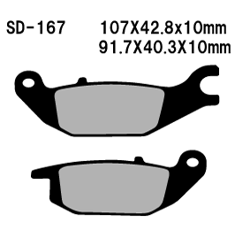 Second image of  HONDA  CBR125RW  BRAKE PADS BY FRANDO [CT1 Dupont] SD-167  Year 05-12  -Rear [CT1-0018]  