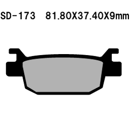 Second image of  BENELLI  Leoncino  BRAKE PADS BY FRANDO [CT1 Dupont]  SD-173  Year 17-20  -Rear [CT1-0023]  