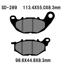 Second image of  YAMAHA  YP125RA  BRAKE PADS BY FRANDO [CT1 Dupont]  SD-289  Year 17-19  -Front [CT1-0121] X-MAX ABS 
