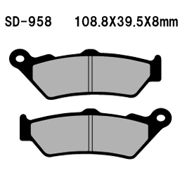 Second image of  MOTO-GUZZI  Eldorado  BRAKE PADS BY FRANDO [CT1 Dupont]  SD-958  Year 15-17  -Rear [CT1-0096] Eldorado 