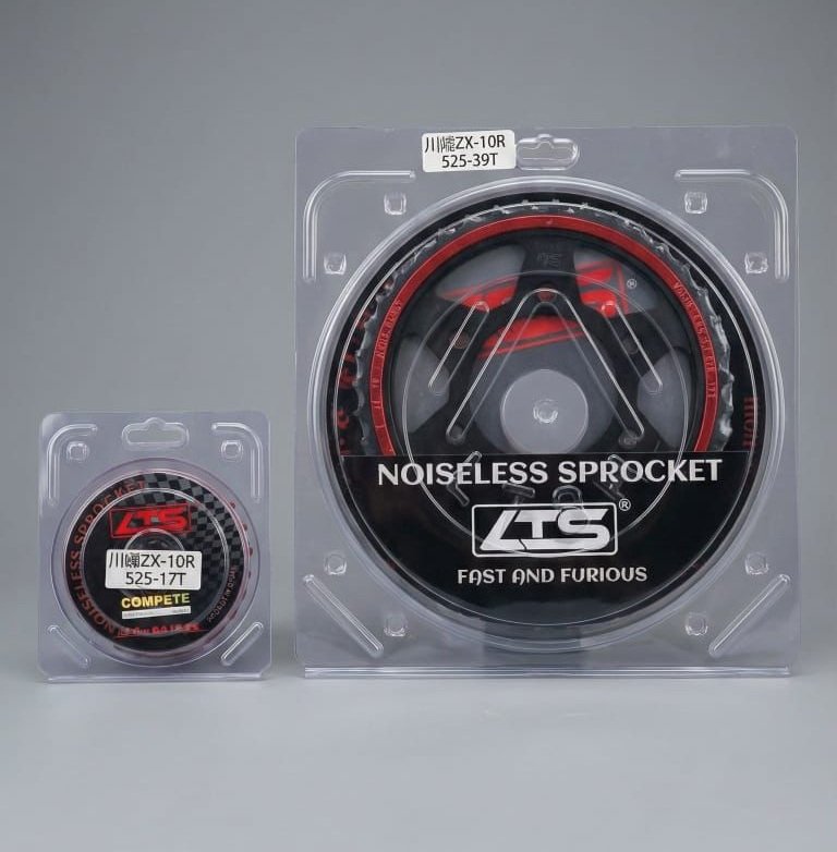 LTS Noiseless Chain Sprocket Kit for Kawasaki ZX10R | 525 Pitch | Performance Upgrade