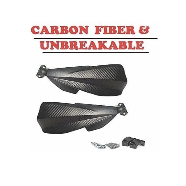 Second image of HAND PROTECTOR HAND GUARD CARBON FINISH LOOK FOR MOTORCYCLES