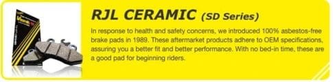 Second image of FRONT DISC BRAKE PAD VESRAH MADE IN JAPAN CERAMIC SD-9068 SD9068