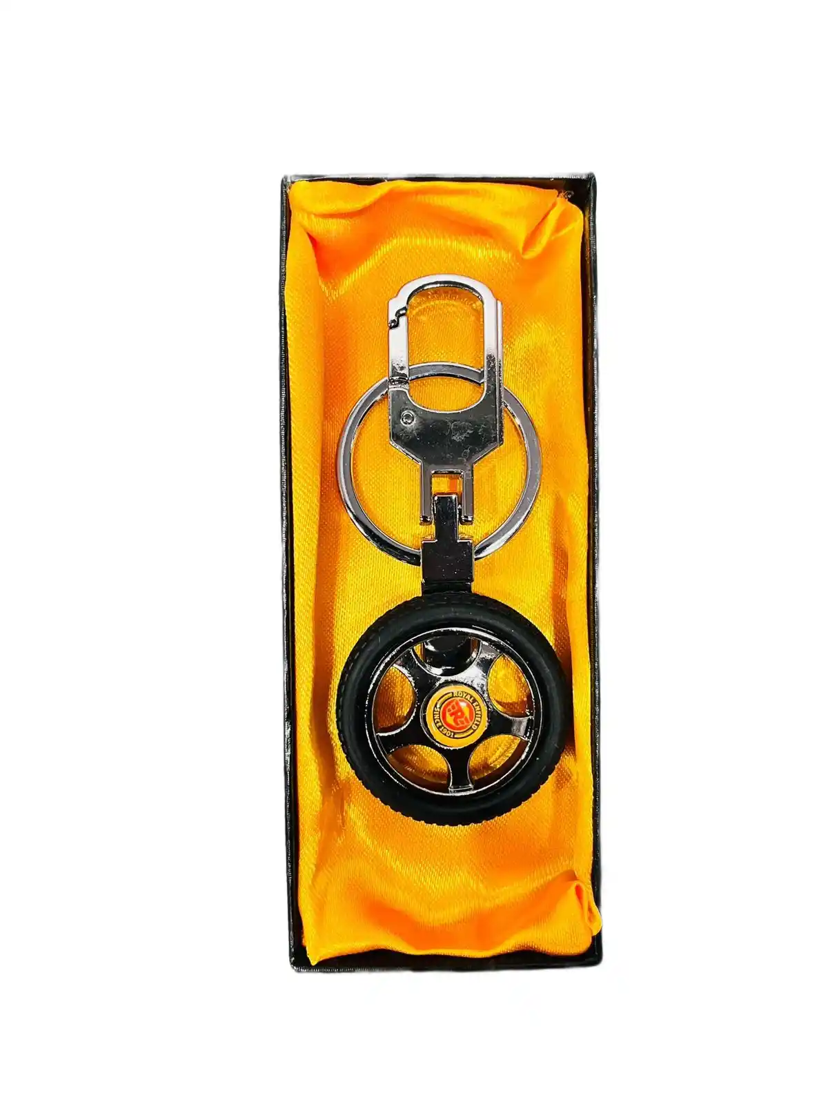 Royal Enfield Bike Leather Keychian Keyring Black Color