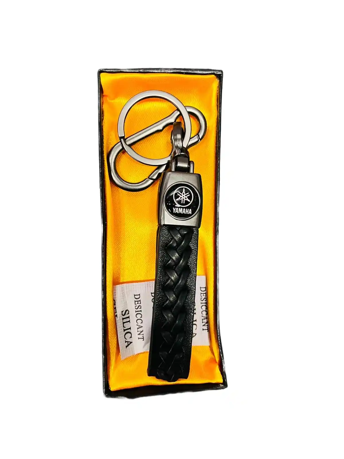 Yamaha Bike Leather Keychian Keyring Black Color