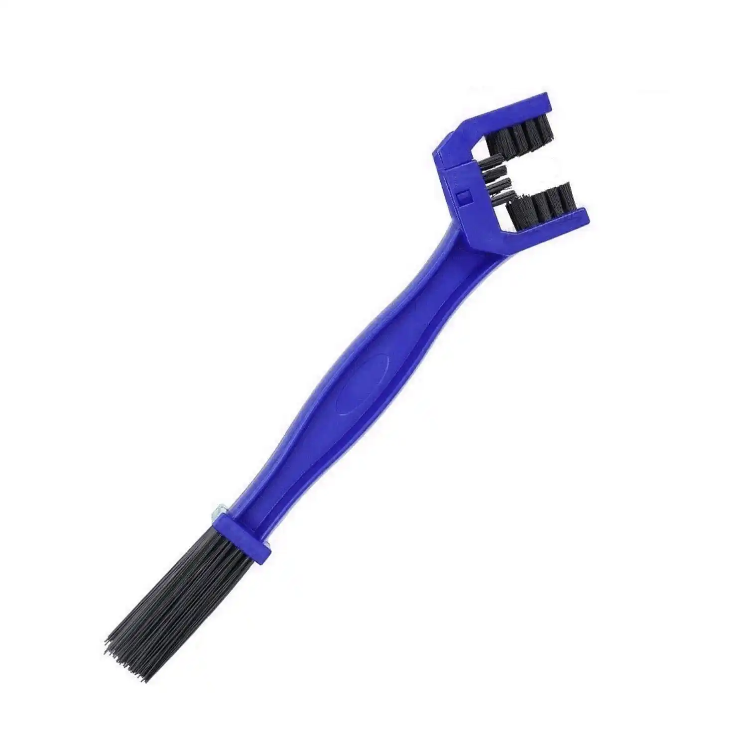 Multi-Purpose Bike Chain Cleaner Brush with Soft & Long Bristles Ideal for Quick Cleaning of Cycles, Motorcycles (Blue)