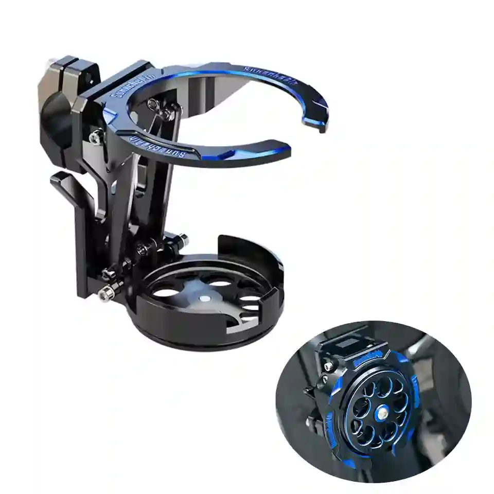 Motorcycle Cup Holder Foldable Lightweight Adjustable Water Bottle Mount for bikes Accessories