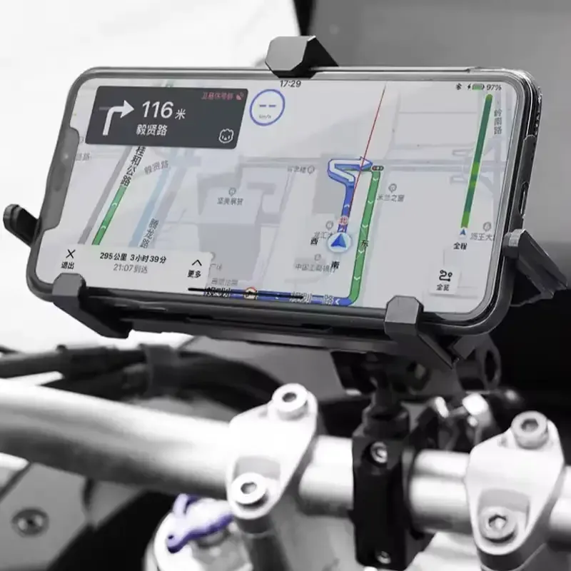 Motorcycle Mobile Phone Holder LX-01 360 Rotation Shockproof
